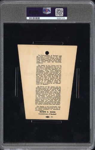 1969 Ny Mets World Series Press Pass Ticket Shea Stadium Game 5 Psa 5 Pop 1 Rare