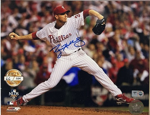 Roy Halladay Signed 8x10 Framed Photo No Hitter Dirt Lineup Card Auto MLB COA