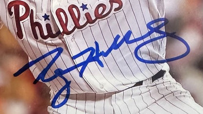 Roy Halladay Signed 8x10 Framed Photo No Hitter Dirt Lineup Card Auto MLB COA
