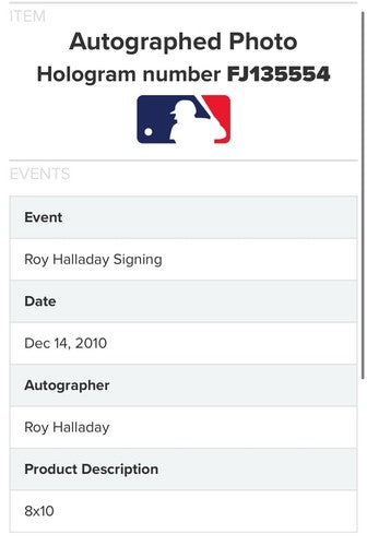 Roy Halladay Signed 8x10 Framed Photo No Hitter Dirt Lineup Card Auto MLB COA