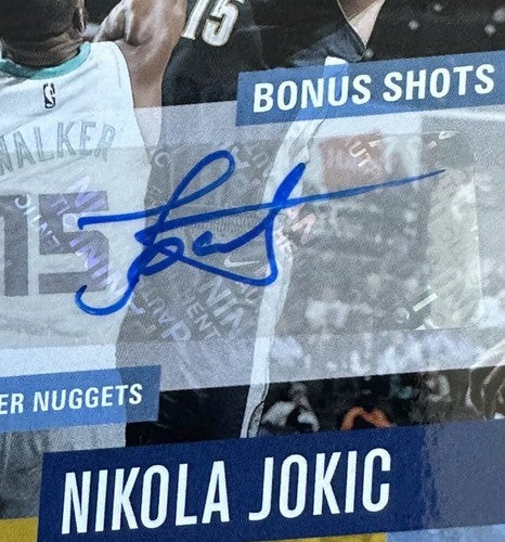 Nikola Jokic 2017 Prestige Bonus Shots Signed sp auto 7/10 Rare Nuggets MVP
