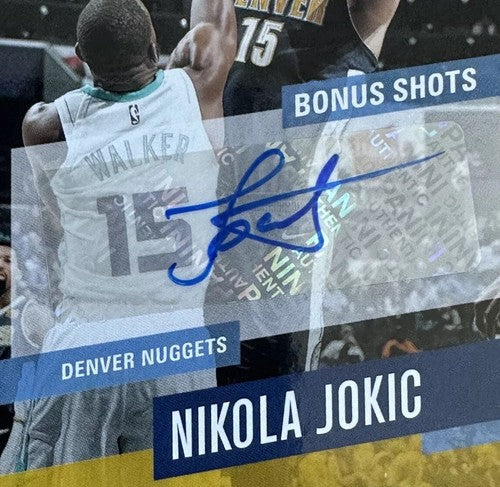 Nikola Jokic 2017 Prestige Bonus Shots Signed sp auto 7/10 Rare Nuggets MVP