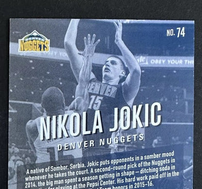 Nikola Jokic 2017 Prestige Bonus Shots Signed sp auto 7/10 Rare Nuggets MVP
