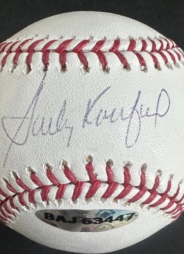 Sandy Koufax Signed Official Mlb Baseball Hof Auto Upper Deck Uda Coa W/ Case