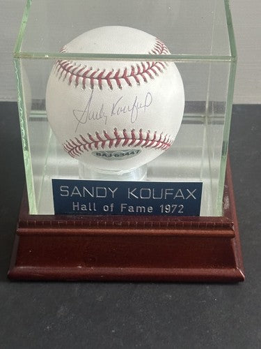 Sandy Koufax Signed Official Mlb Baseball Hof Auto Upper Deck Uda Coa W/ Case