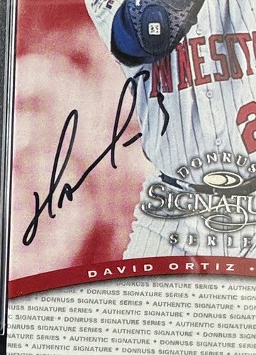 1997 Donruss Signature David Ortiz Rookie Signed Psa 8 & Psa 10 Auto Mint Rc