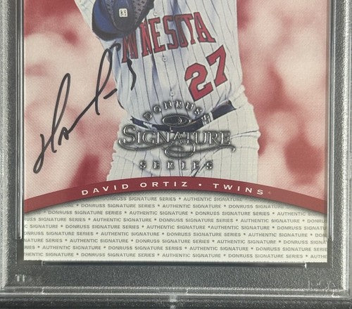 1997 Donruss Signature David Ortiz Rookie Signed Psa 8 & Psa 10 Auto Mint Rc