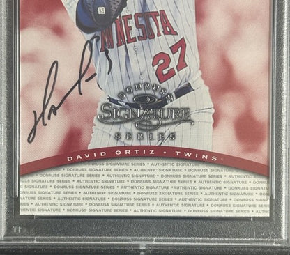 1997 Donruss Signature David Ortiz Rookie Signed Psa 8 & Psa 10 Auto Mint Rc
