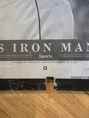Cal Ripken Jr 2131 Iron Man Record 9/7/ 1995 Newsday printing plate 1/1 Original