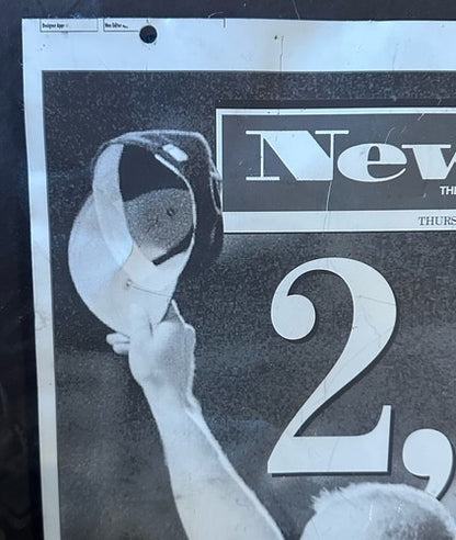 Cal Ripken Jr 2131 Iron Man Record 9/7/ 1995 Newsday printing plate 1/1 Original