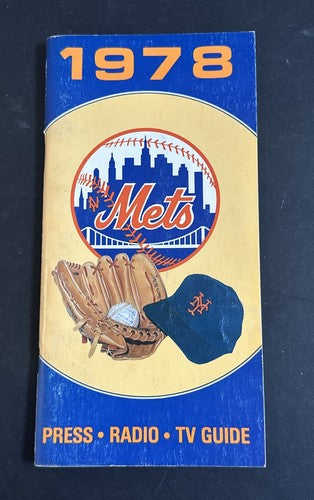 1978 New York Mets  PRESS RADIO  TV GUIDE Media Rare