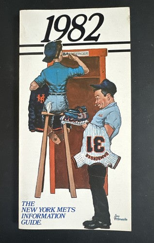 1982 New York Mets PRESS RADIO  TV Information Media GUIDE Mint Crisp