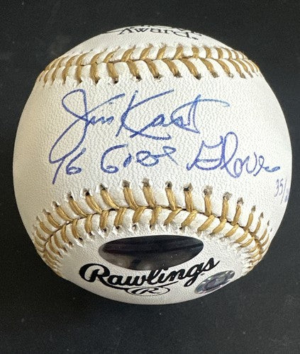 Jim Kaat  Signed Official GG Baseball 16x Gold Gloves Auto HOF Twins Steiner MLB
