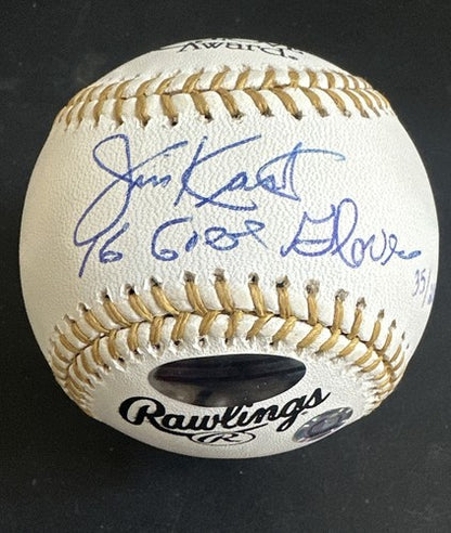 Jim Kaat  Signed Official GG Baseball 16x Gold Gloves Auto HOF Twins Steiner MLB