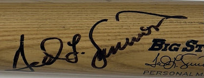 Ted Simmons Signed Game Used Rawlings Pro Model Bat Cardinals Autograph COA HOF