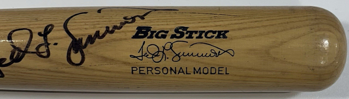 Ted Simmons Signed Game Used Rawlings Pro Model Bat Cardinals Autograph COA HOF