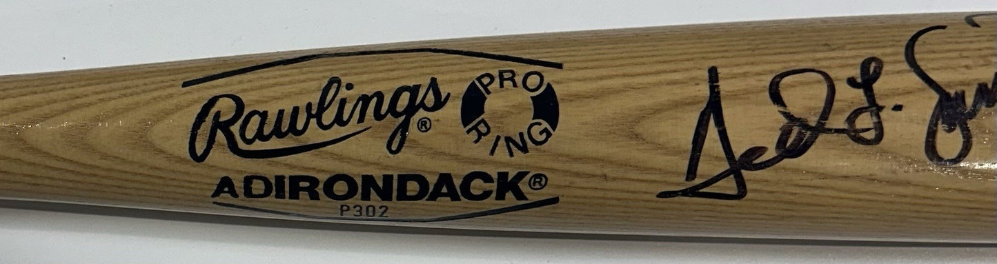 Ted Simmons Signed Game Used Rawlings Pro Model Bat Cardinals Autograph COA HOF