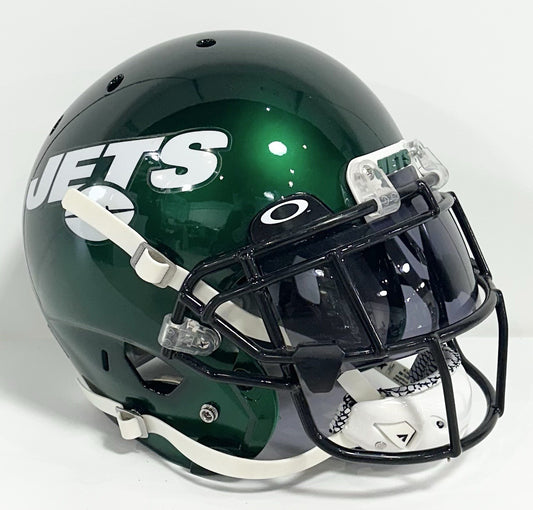 Rontez Miles 2017 Game Used NY Jets Schutt Authentic FS Helmet Visor #45 COA