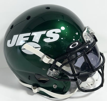 Rontez Miles 2017 Game Used NY Jets Schutt Authentic FS Helmet Visor #45 COA