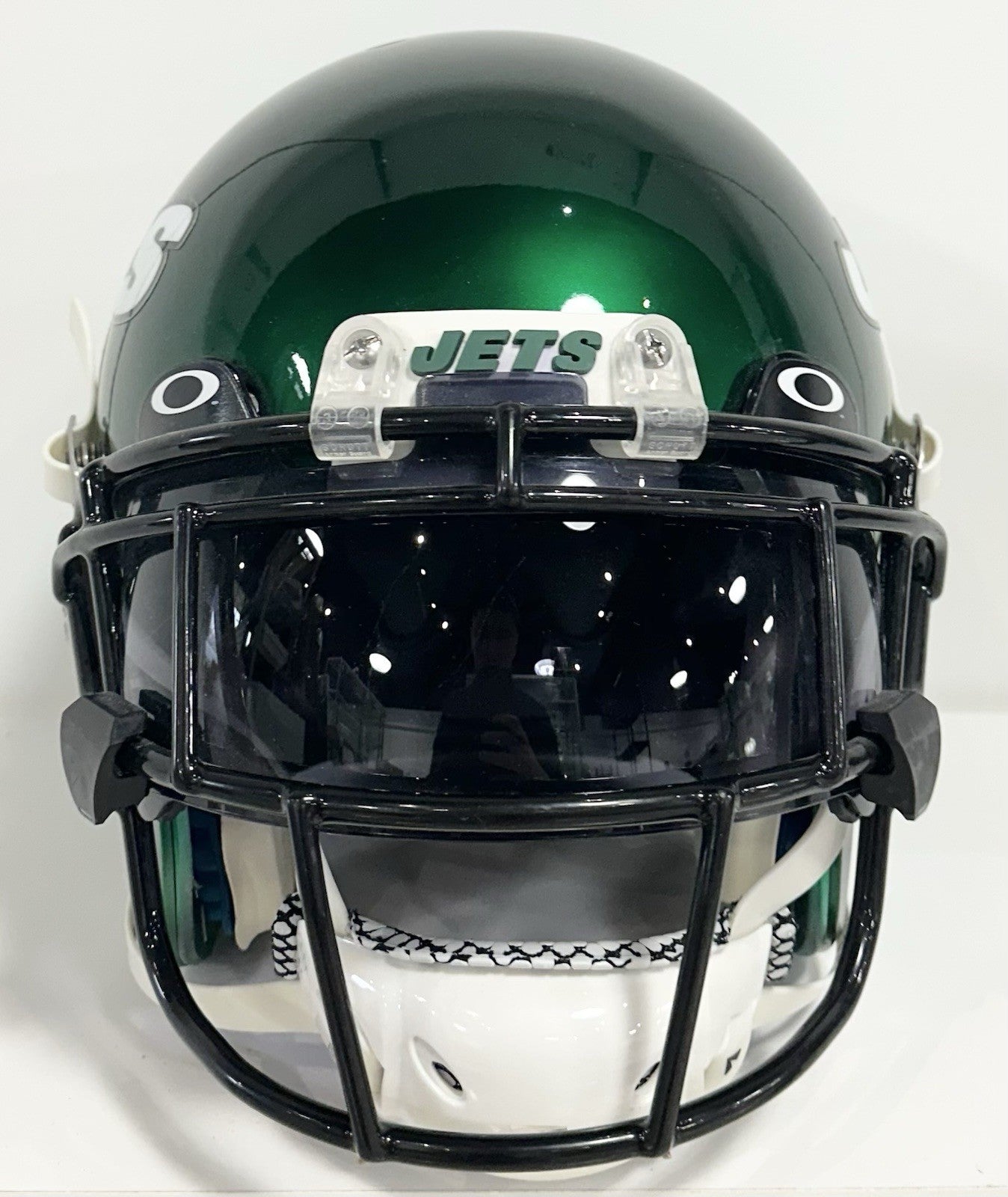 Rontez Miles 2017 Game Used NY Jets Schutt Authentic FS Helmet Visor #45 COA