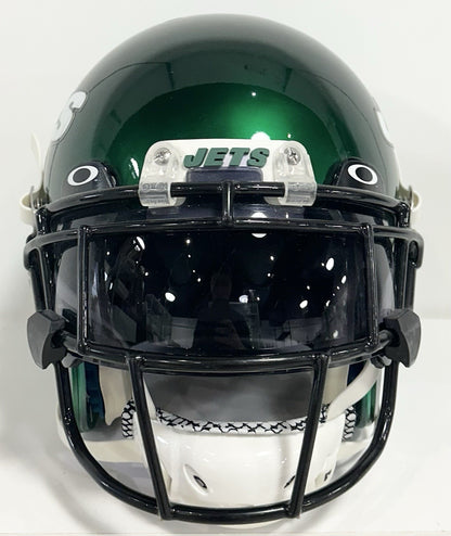 Rontez Miles 2017 Game Used NY Jets Schutt Authentic FS Helmet Visor #45 COA