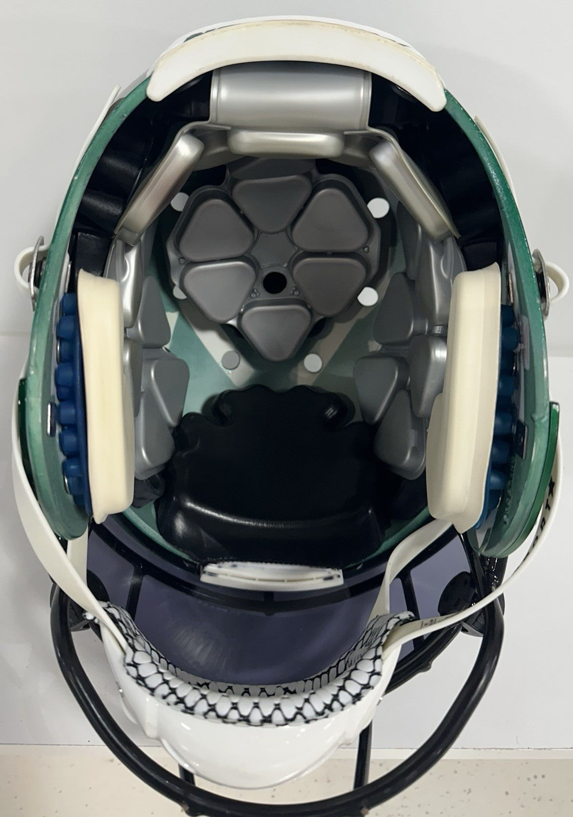 Rontez Miles 2017 Game Used NY Jets Schutt Authentic FS Helmet Visor #45 COA