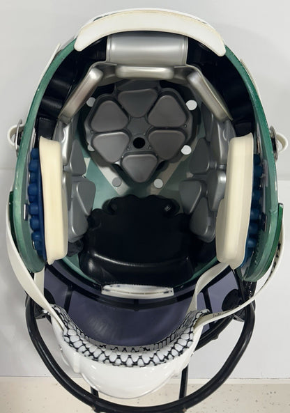 Rontez Miles 2017 Game Used NY Jets Schutt Authentic FS Helmet Visor #45 COA
