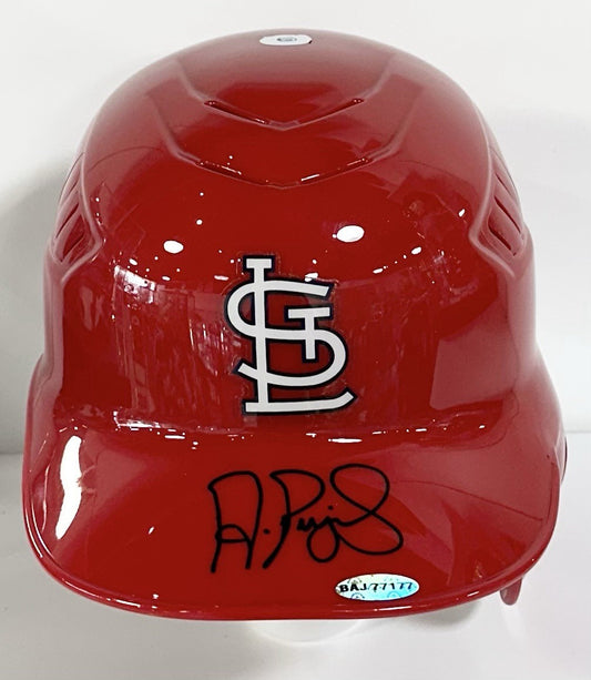 Albert Pujols Signed Rawlings Cardinals Game Batting Helmet Auto UDA & MLB Coa