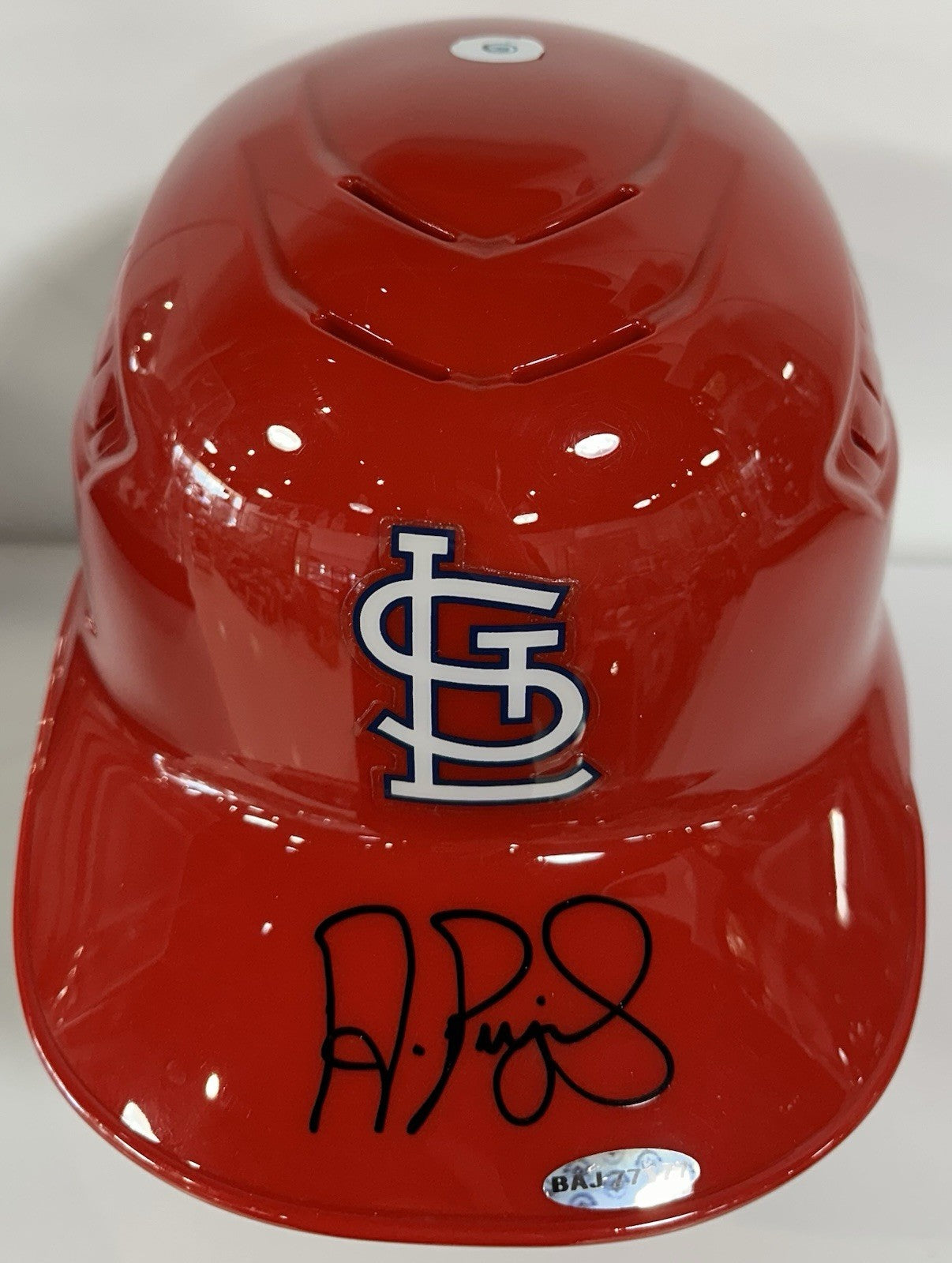 Albert Pujols Signed Rawlings Cardinals Game Batting Helmet Auto UDA & MLB Coa