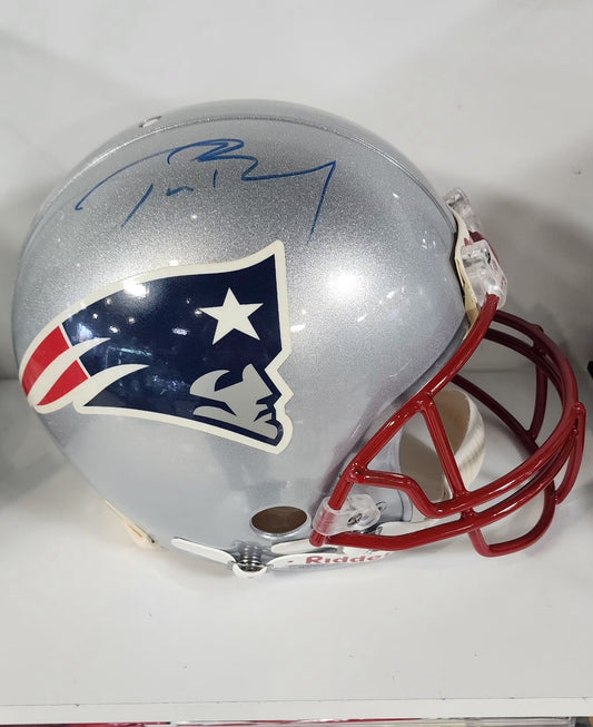 Tom Brady signed Patriots Riddell   Proline helmet Super Bowl Mvp Auto Tristar