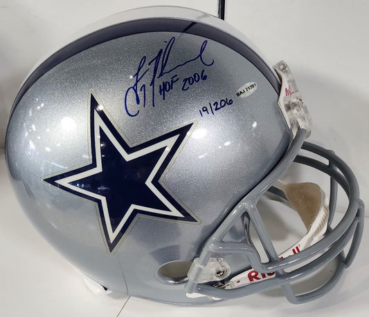 Troy Aikman Signed Cowboys FS Helmet Hof Auto /206 RIDELL