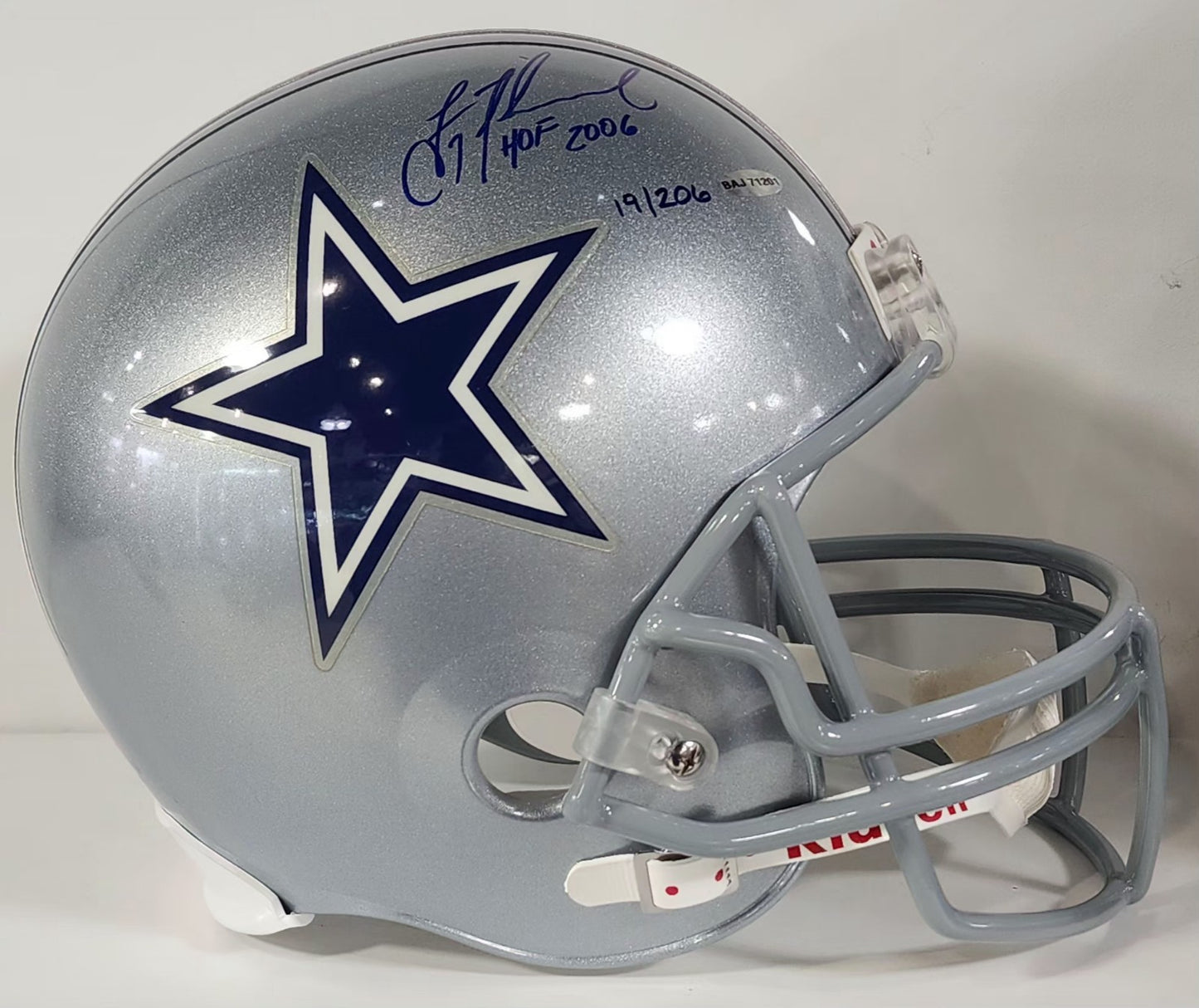 Troy Aikman Signed Cowboys FS Helmet Hof Auto /206 RIDELL
