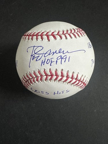 Rod Carew Signed Career 6  STAT Mlb Baseball Mint Hof Mvp Roy Twins Psa ITP Coa