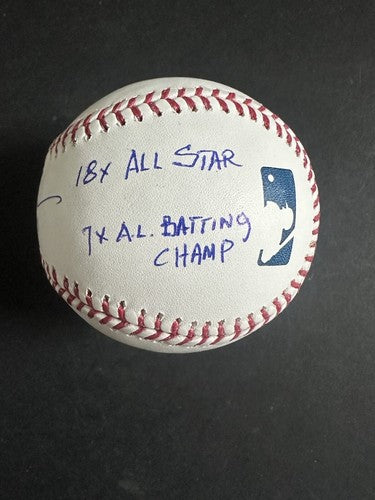 Rod Carew Signed Career 6  STAT Mlb Baseball Mint Hof Mvp Roy Twins Psa ITP Coa