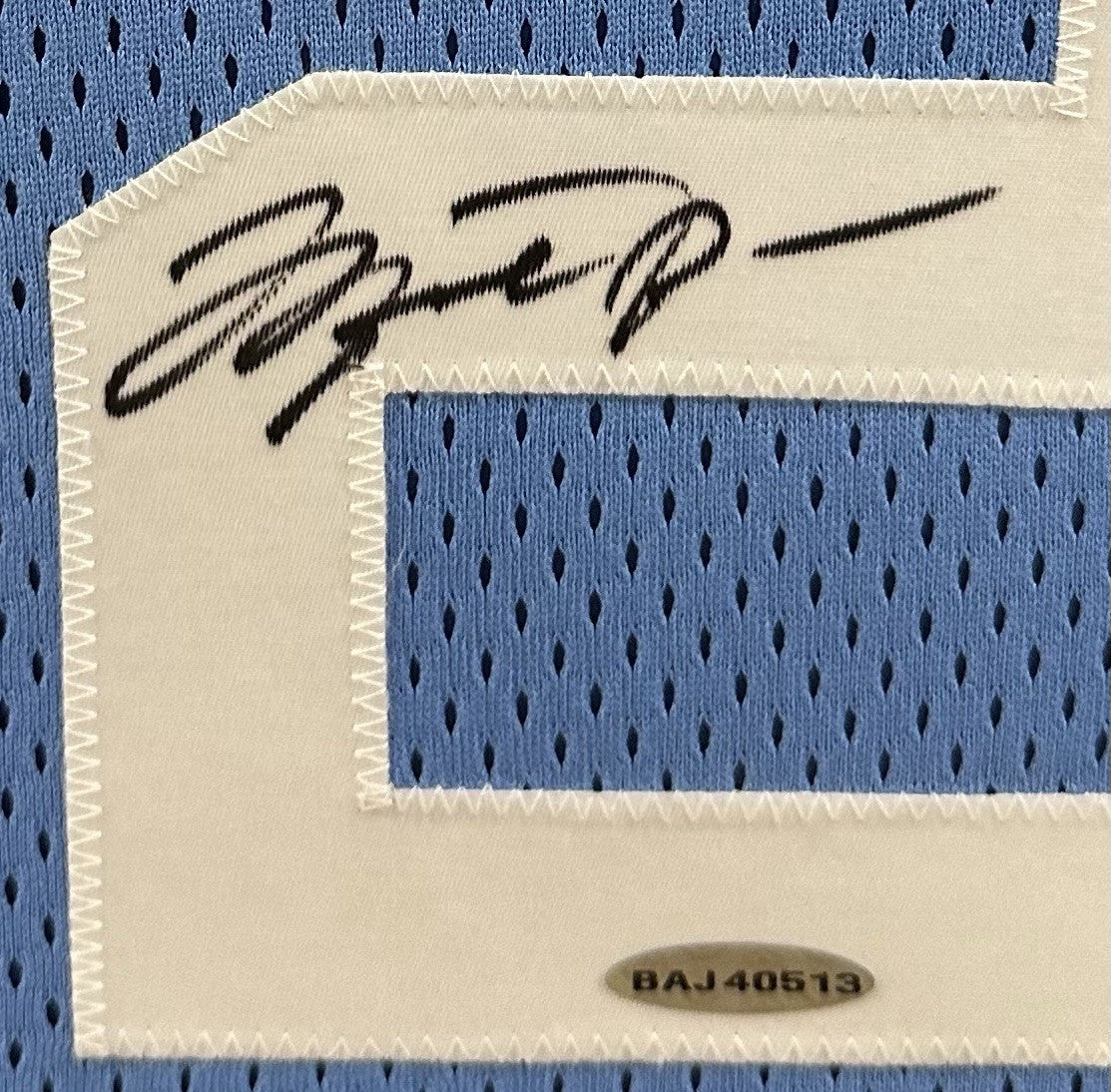 Michael Jordan Signed Suede Framed Nike UNC Jersey Mint Auto UDA COA HOF #23