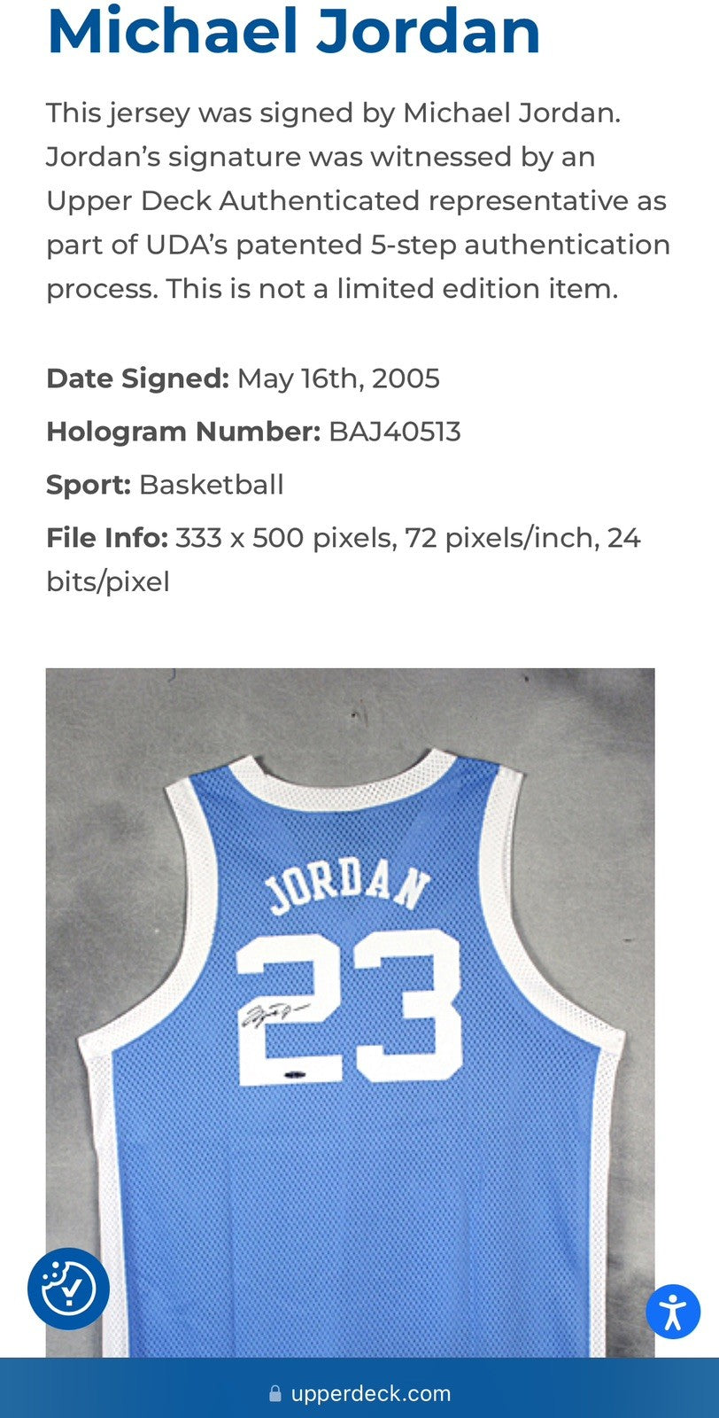 Michael Jordan Signed Suede Framed Nike UNC Jersey Mint Auto UDA COA HOF #23