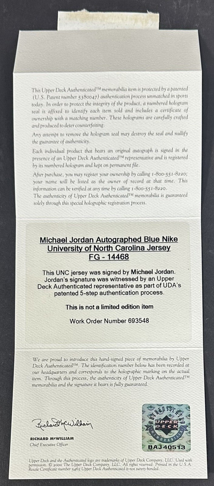 Michael Jordan Signed Suede Framed Nike UNC Jersey Mint Auto UDA COA HOF #23