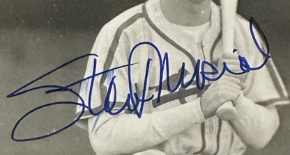 Stan Musial Signed 9x11 Suede Framed Photo Cardinals Autograph PSA COA HOF