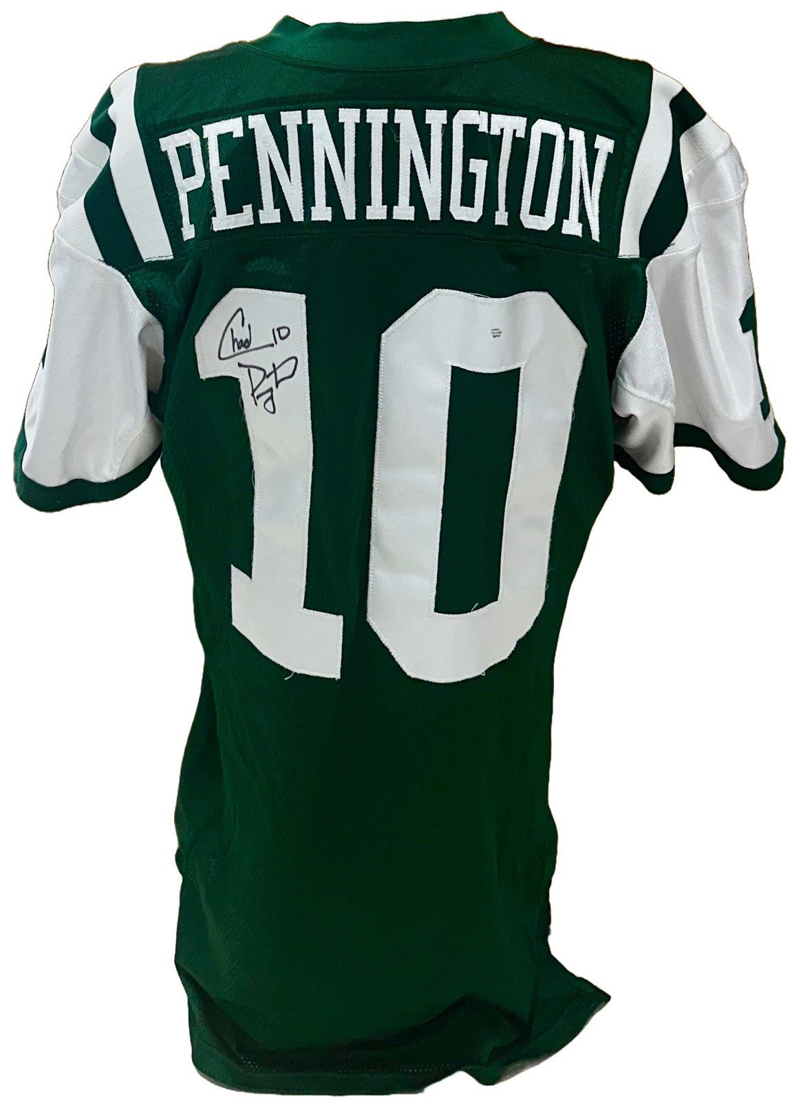 Chad Pennington Signed Game Used/Issued 2002 Reebok NY Jets Jersey Autograph COA