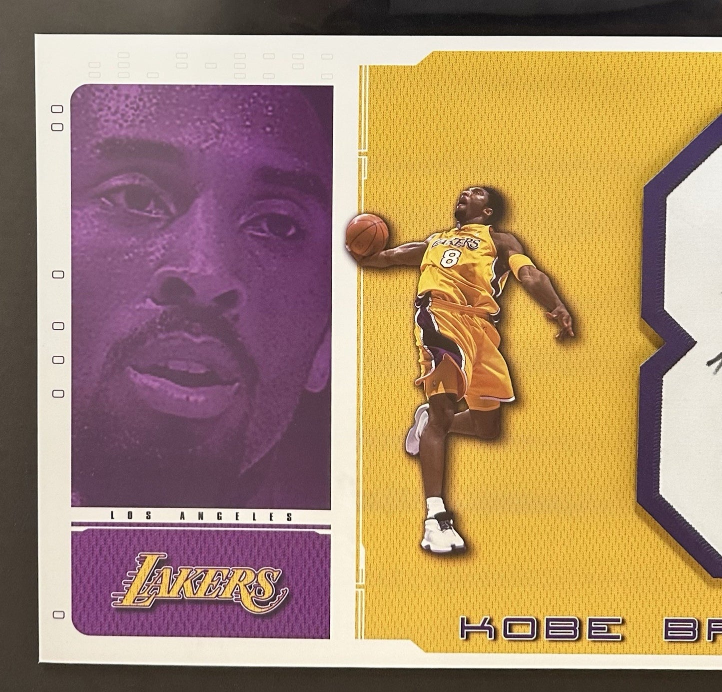 Kobe Bryant Signed Lakers #8 Jersey Number Photo Framed Autograph UDA COA HOF