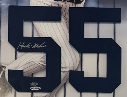 Hideki Matsui Signed Framed Jersey #55 Photo Yankees /100 Rookie Auto WS MVP UDA