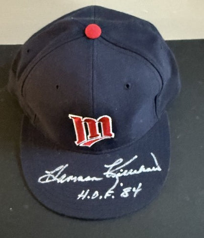 Harmon Killebrew Signed Minnesota Twins New Era Hat Hof 84 Mint Auto Jsa Coa