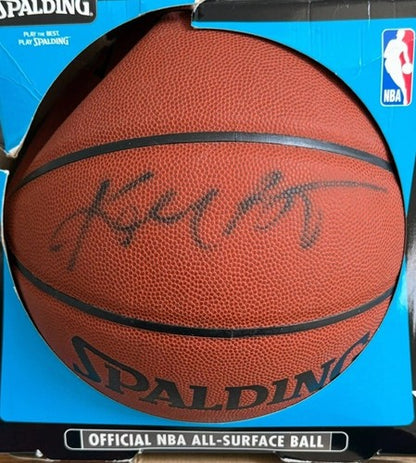 Kobe Bryant Lakers Signed NBA Spalding Basketball Rookie Auto PSA Loa Letter