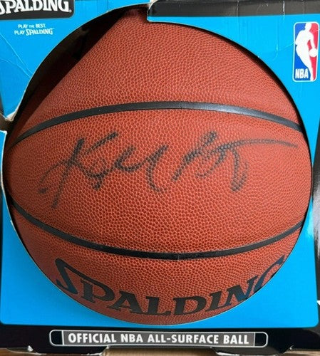 Kobe Bryant Lakers Signed NBA Spalding Basketball Rookie Auto PSA Loa Letter