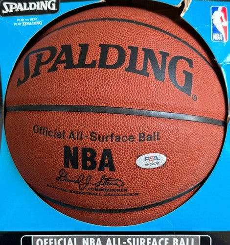 Kobe Bryant Lakers Signed NBA Spalding Basketball Rookie Auto PSA Loa Letter