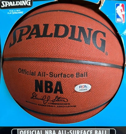 Kobe Bryant Lakers Signed NBA Spalding Basketball Rookie Auto PSA Loa Letter