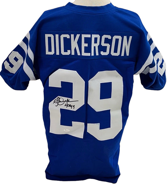 Eric Dickerson Signed Indianapolis Colts Jersey HOF 99 Autograph #29 JSA COA