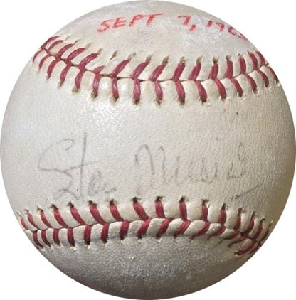 Stan Musial & Lou Burdette Signed 1963  Warren Giles N.L Baseball Cardinals COA