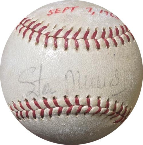 Stan Musial & Lou Burdette Signed 1963  Warren Giles N.L Baseball Cardinals COA