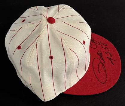 Pete Rose Signed Authentic Roman Reds Hat New Era 4256 Autograph Fanatics COA